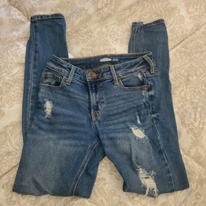 High rise skinny jeans